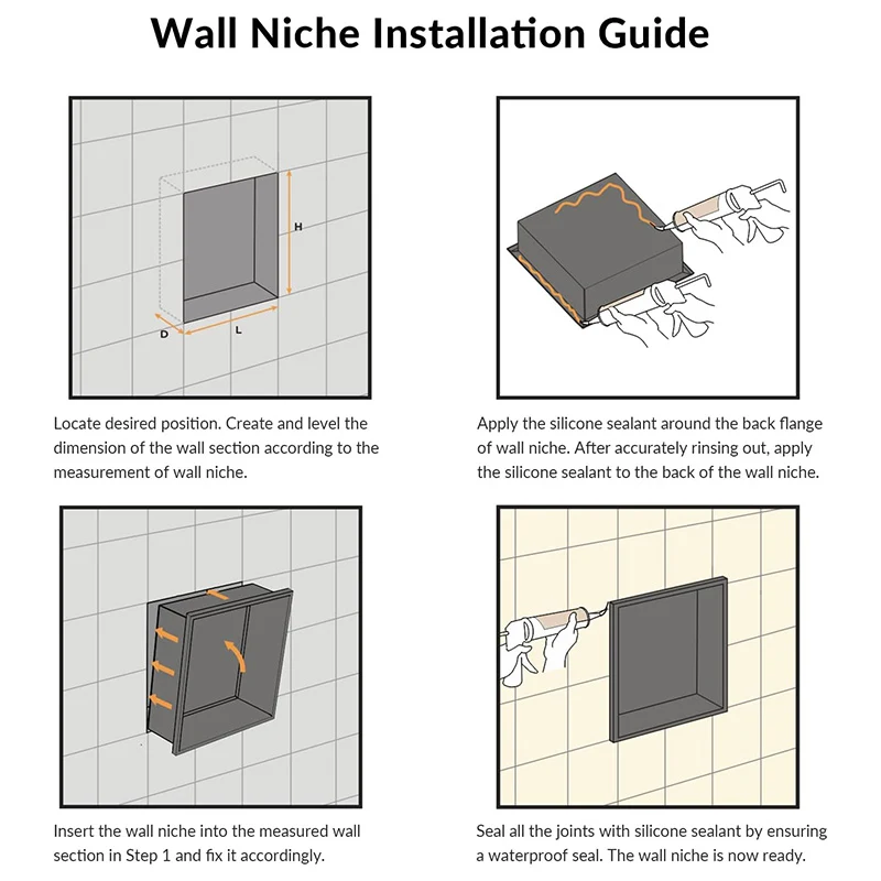 Double-Layer Basic Stainless Steel Niche